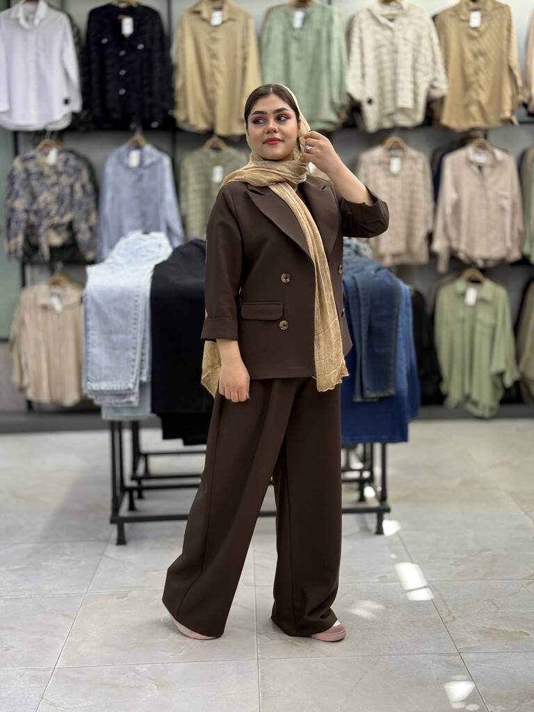 کت و شلوار مزونی کد 2395